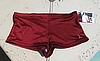 SOLD - NOS Vintage 80s Surf King Square Cut Burgundy Swim Trunks 34